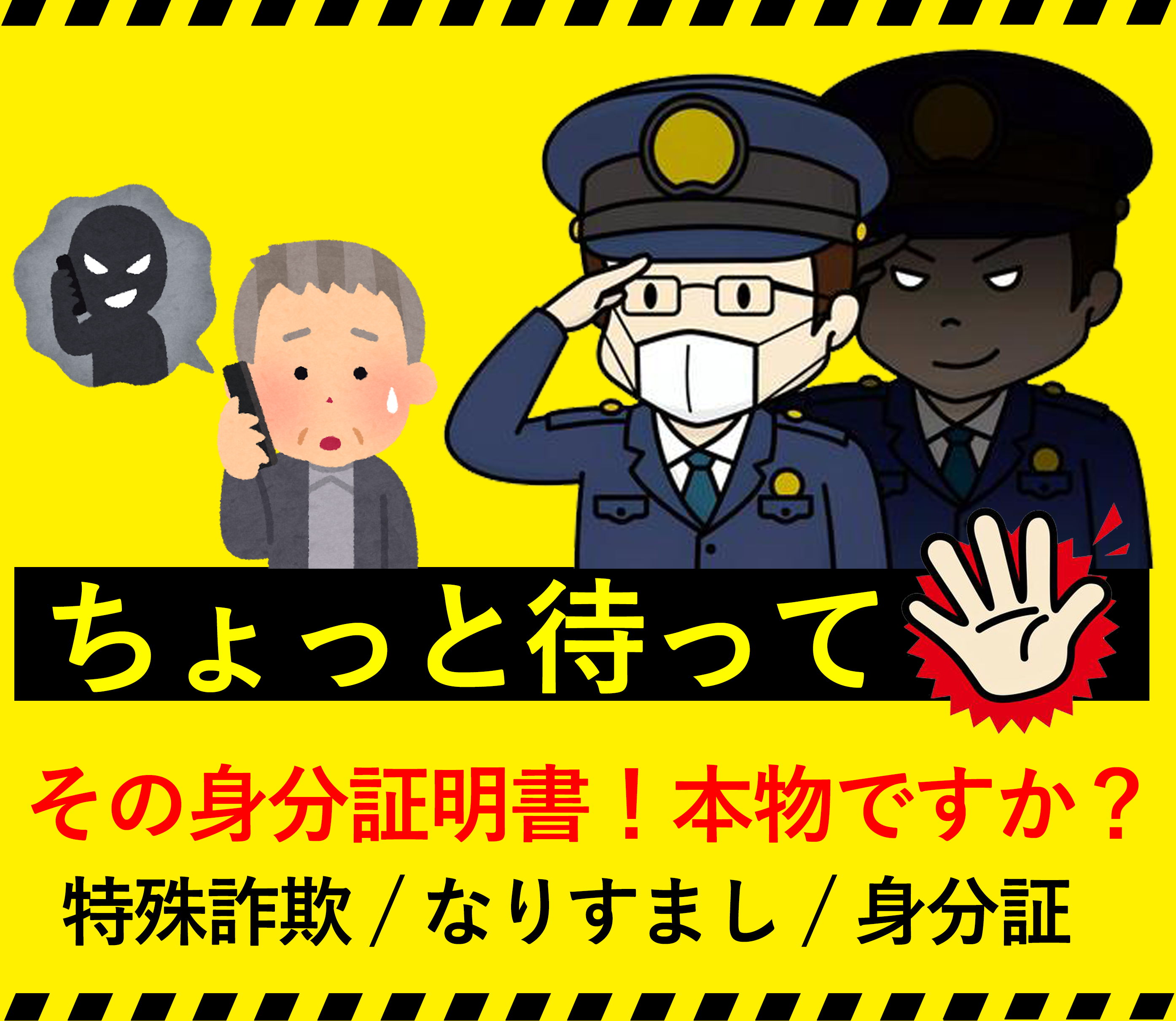 その身分証明書！本物ですか？
